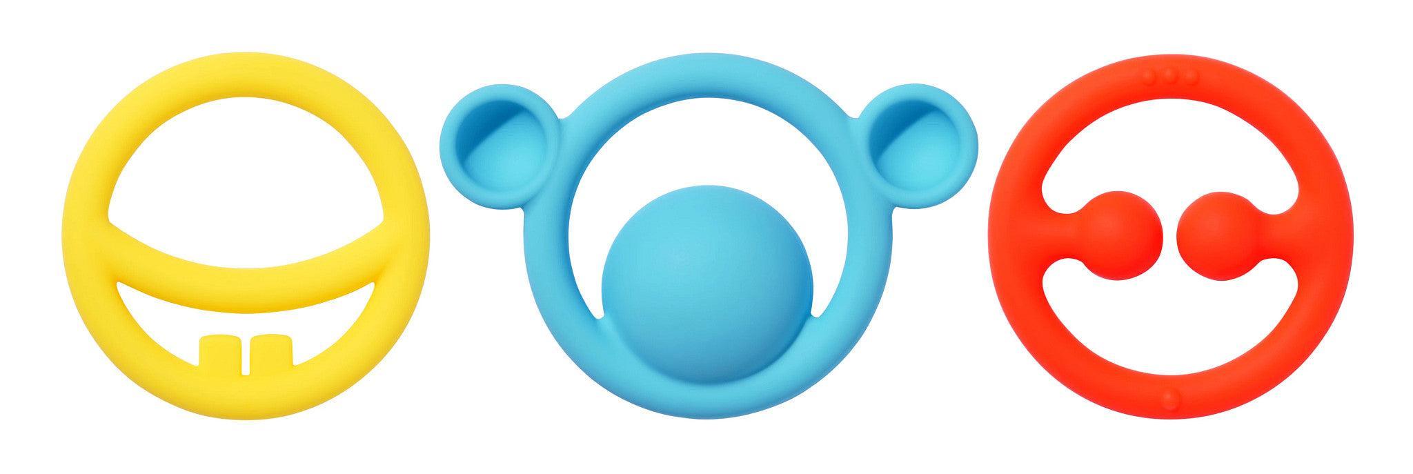 Nigi Nagi & Nogi Teething Rings by Moluk - Primary